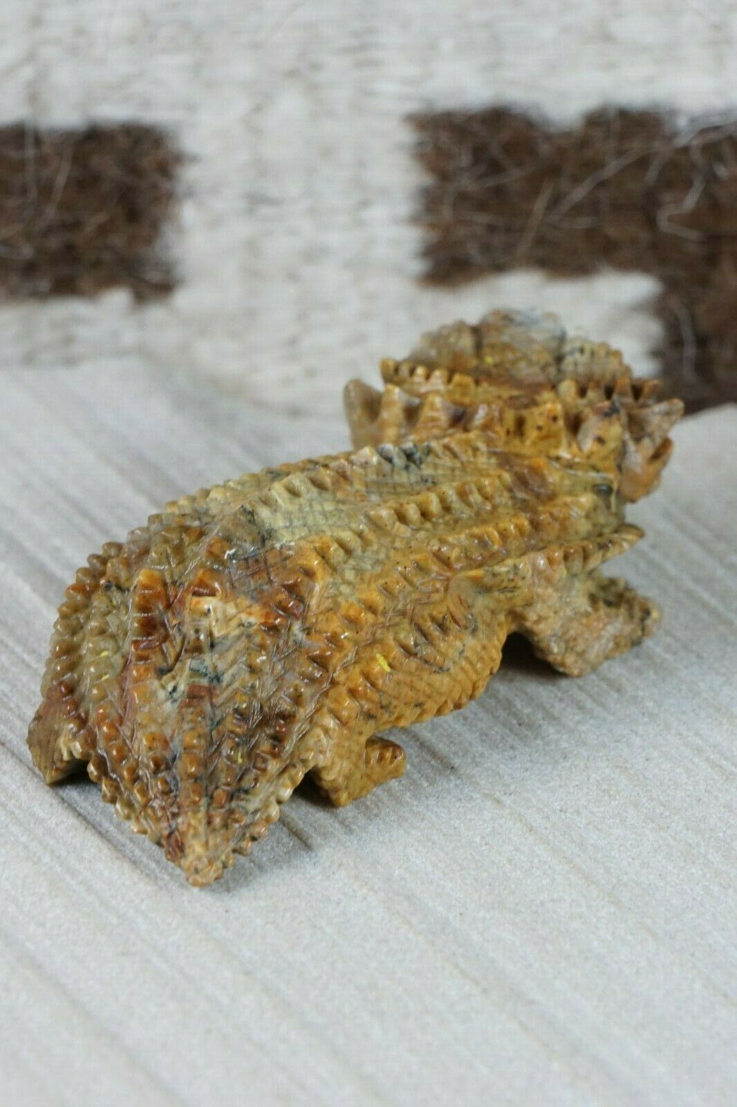 Horned Toad Zuni Fetish Carving - Alvin Haloo - High Lonesome Trading