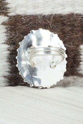 Coral and Sterling Silver Ring - Donovan Wilson - Size 6.75