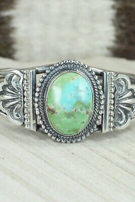 Turquoise and Sterling Silver Bracelet - Leon Martinez