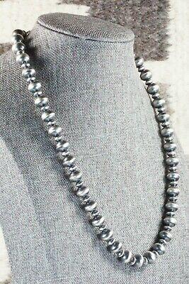 Sterling Silver Navajo Pearl Necklace - Preston Haley - High Lonesome Trading