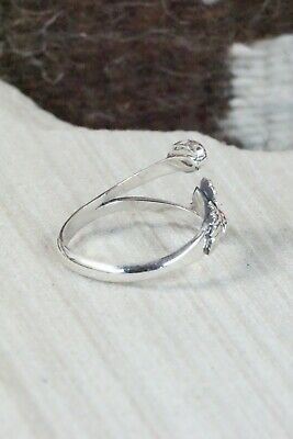 Coral and Sterling Silver Ring - Harris Largo - 9.5