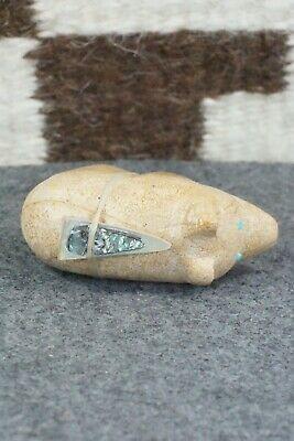 Bear Zuni Fetish Carving - Delvin Leekya - High Lonesome Trading