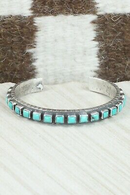 Turquoise & Sterling Silver Bracelet - Ernest Rangel