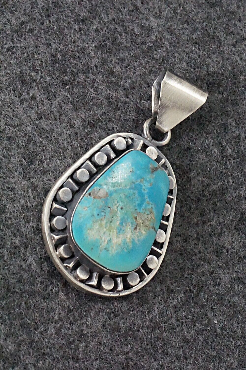Turquoise and Sterling Silver Pendant - Sharon McCarthy