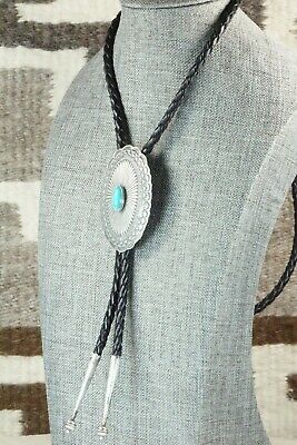 Turquoise & Sterling Silver Bolo Tie - Arnold Blackgoat