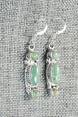 Turquoise & Sterling Silver Earrings - Harris Largo