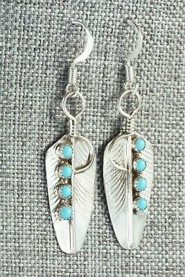 Turquoise & Sterling Silver Earrings - John James