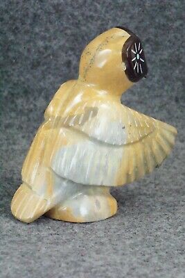 Owl Zuni Fetish Carving - Enrike Leekya