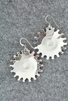Turquoise & Sterling Silver Earrings - Nathaniel Nez