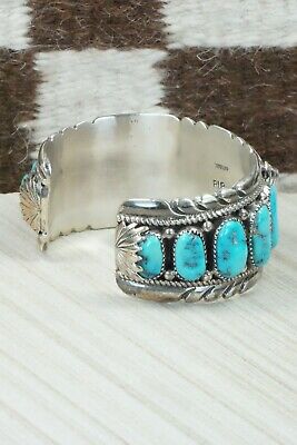 Turquoise and Sterling Silver Watch Bracelet - Robert Leekya