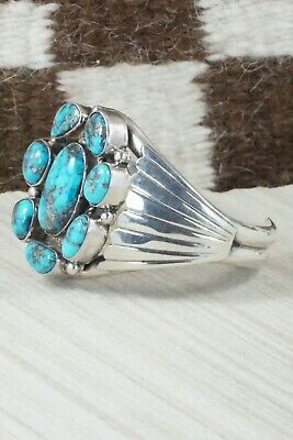 Turquoise & Sterling Silver Bracelet - Ted Brea