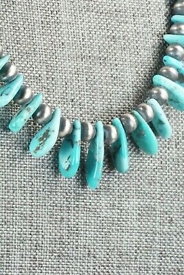 Turquoise & Sterling Silver Necklace - Rita Begay