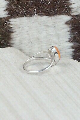 Spiny Oyster & Sterling Silver Ring - Robert Martinez - Size 7