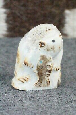Otter Zuni Fetish Carving - Maxx Laate - High Lonesome Trading