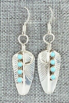 Turquoise & Sterling Silver Earrings - John James