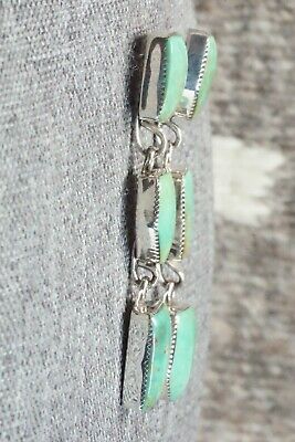 Turquoise & Sterling Silver Earrings - Greg Yazzie