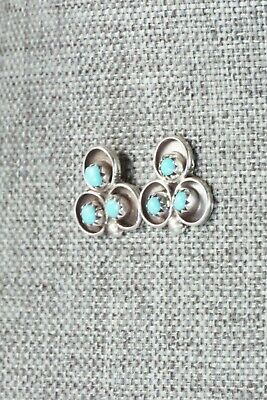 Turquoise & Sterling Silver Earrings - Gloria Lonasee