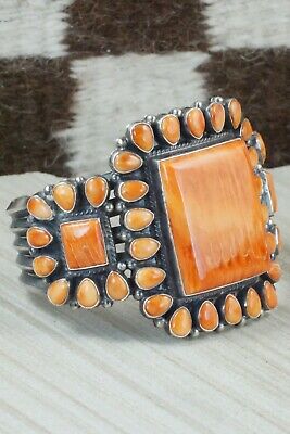 Spiny Oyster & Sterling Silver Bracelet - Anthony Skeets