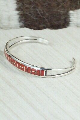 Coral & Sterling Silver Bracelet - Glendis Tsadiasi