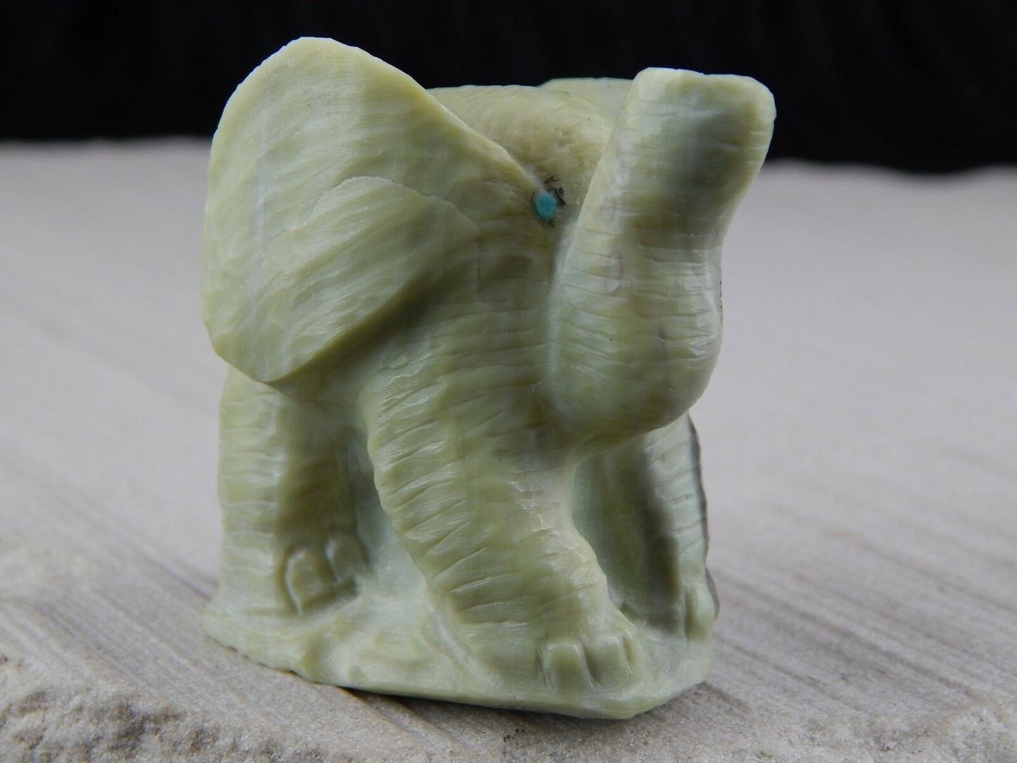 Elephant Zuni Fetish Carving - Carlton Kaamasee - High Lonesome Trading