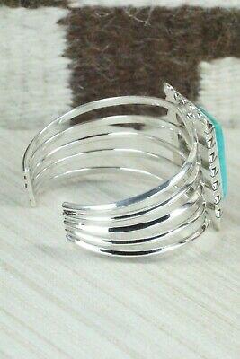 Turquoise and Sterling Silver Bracelet - Samuel Yellowhair - High Lonesome Trading