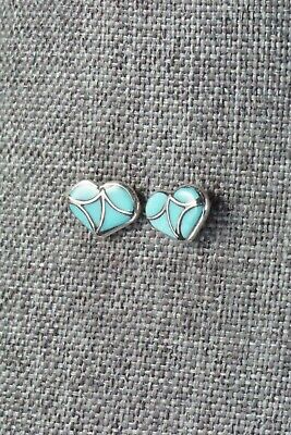Turquoise & Sterling Silver Earrings - Thurza Leekya