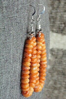 Spiny Oyster & Sterling Silver Earrings - Louise Joe