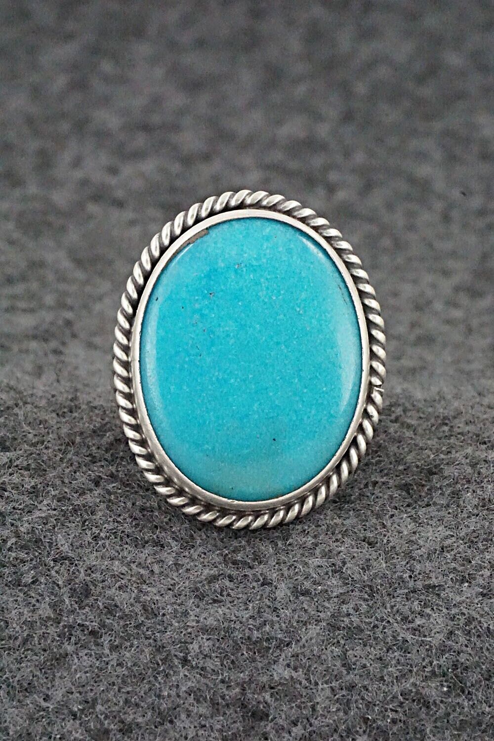 Turquoise & Sterling Silver Ring - Samuel Yellowhair - Size 6