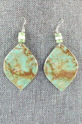 Turquoise & Sterling Silver Earrings - Lupe Lovato
