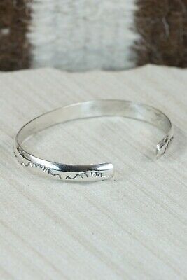 Navajo Sterling Silver Bracelet - Elaine Tahe