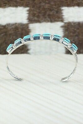 Turquoise & Sterling Silver Bracelet - Murray Hannaweeka