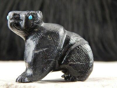 Bear Zuni Fetish  Carving - Dane Malani - High Lonesome Trading