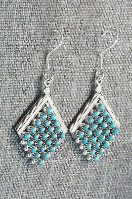 Turquoise & Sterling Silver Earrings - Stephen Haloo