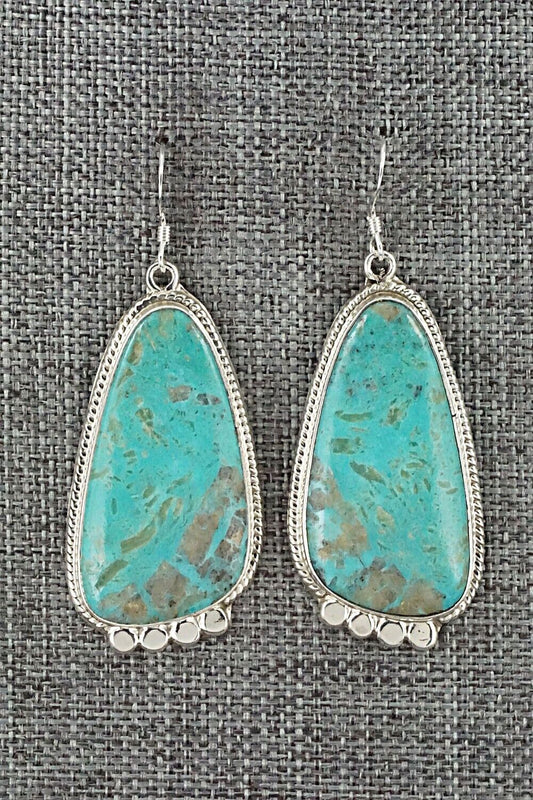 Turquoise and Sterling Silver Earrings - Sharon McCarthy