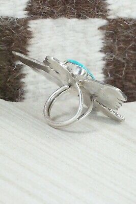 Turquoise & Sterling Silver Ring - Delbert Arviso - 8.25