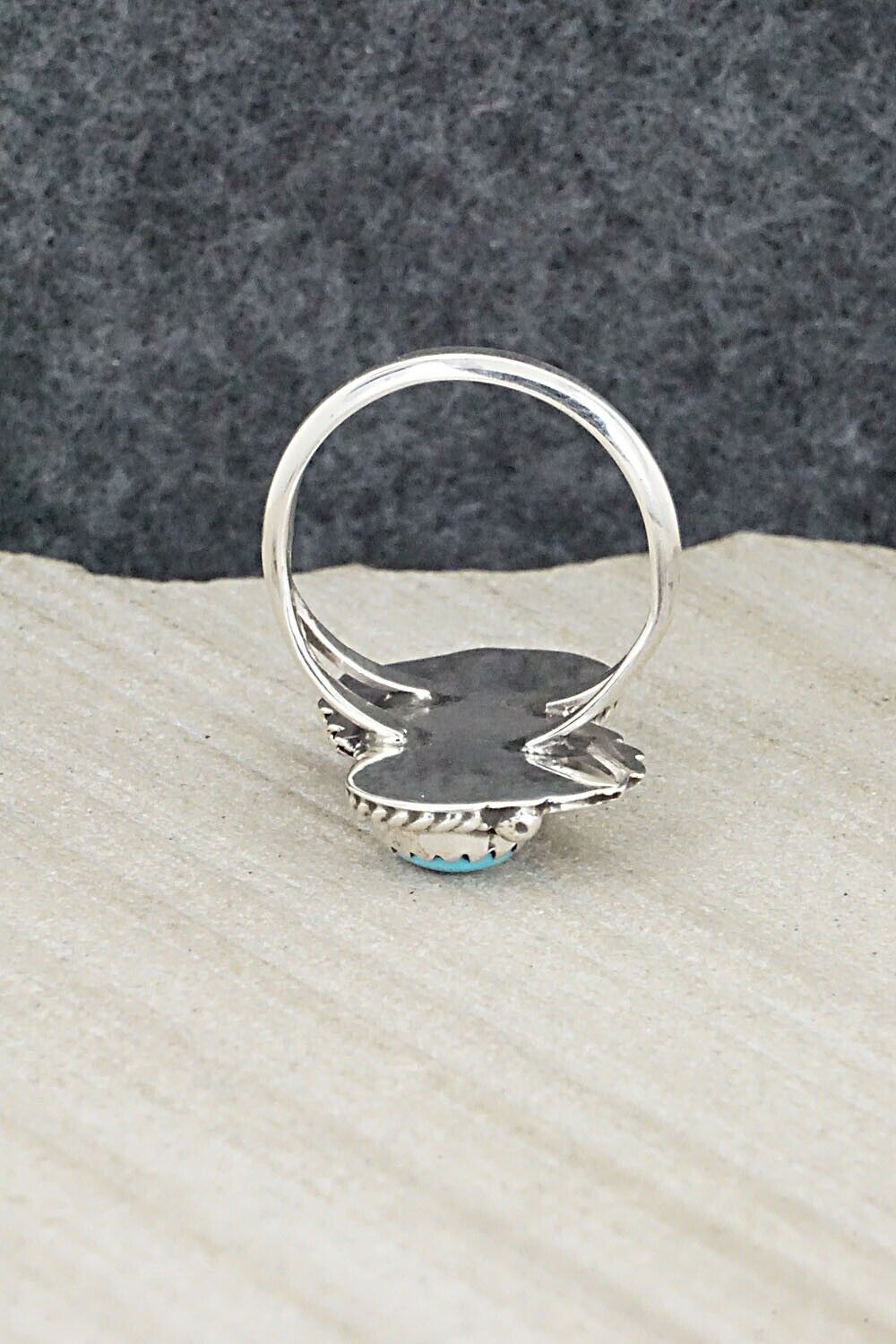 Turquoise & Sterling Silver Ring - William Begay - Size 6