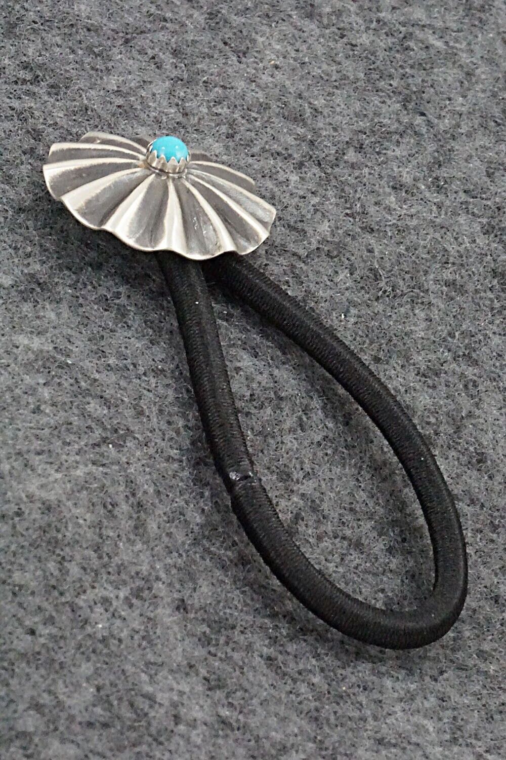 Turquoise and Sterling Silver Hair Tie - Alejandro Perry