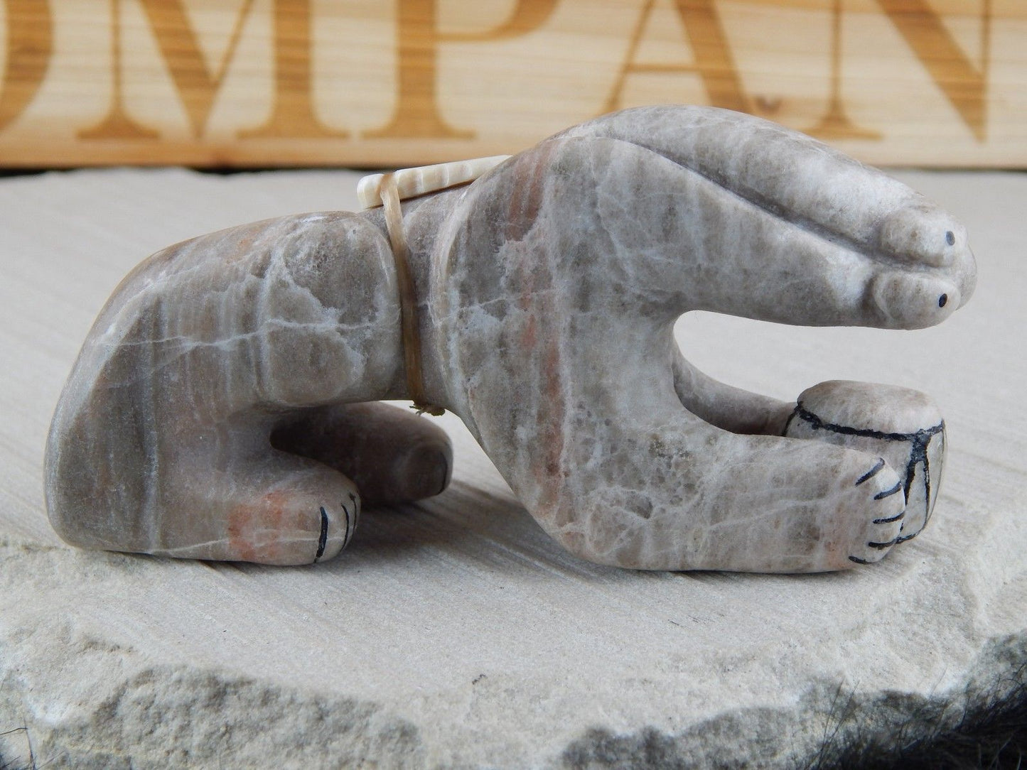 Bear Zuni Fetish Carving - Rick Kallestewa - High Lonesome Trading