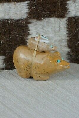 Bear Zuni Fetish Carving - Delvin Leekya - High Lonesome Trading