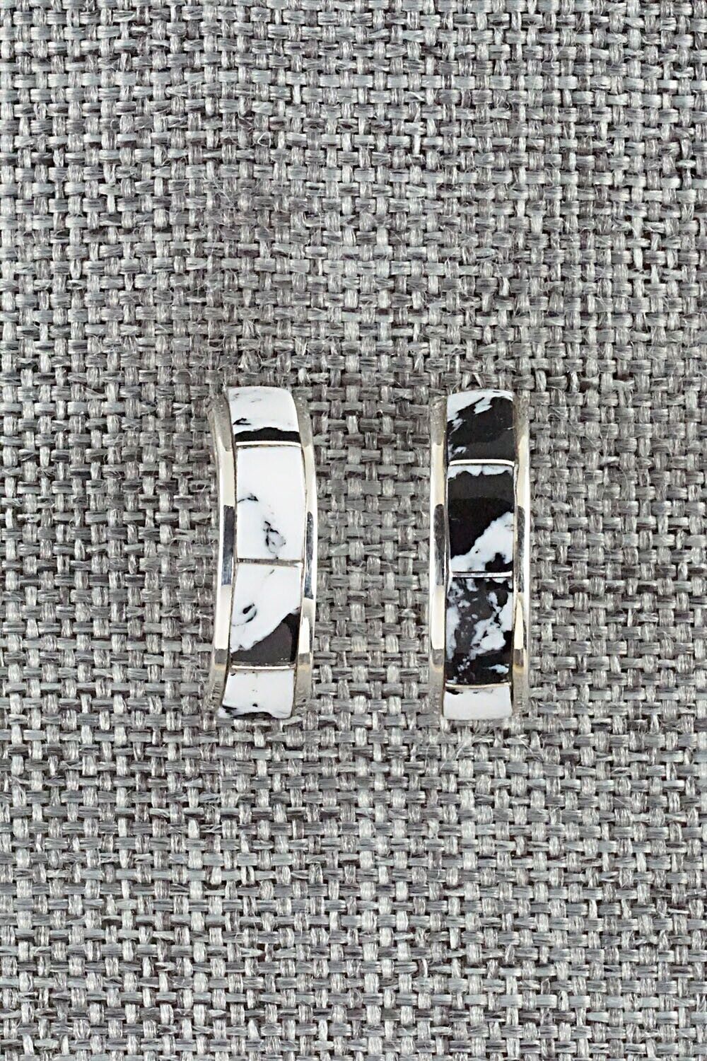 White Buffalo & Sterling Silver Earrings - Claresse Kylestewa