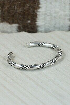 Navajo Sterling Silver Bracelet - Elaine Tahe