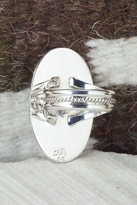 Turquoise and Sterling Silver Ring - Raymond Delgarito - Size 10