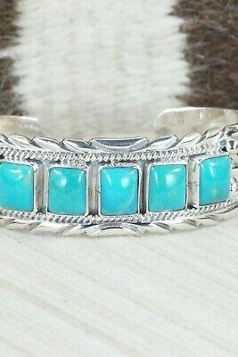 Turquoise & Sterling Silver Bracelet - Davey Morgan - High Lonesome Trading