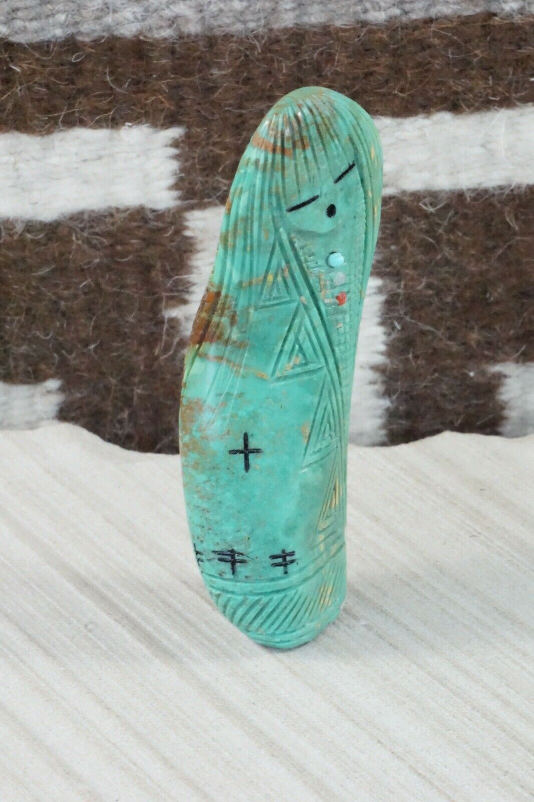Corn Maiden Zuni Fetish Carving - Stuart Quandelacy