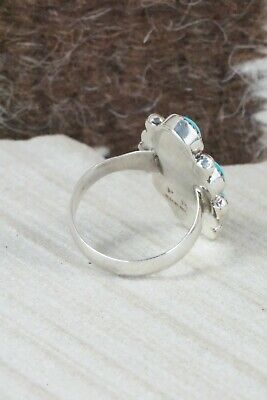 Turquoise & Sterling Silver Ring - Priscilla Reeder - Size 8