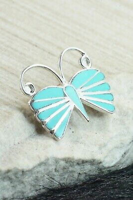 Turquoise & Sterling Silver Pendant - Emma Edaakie