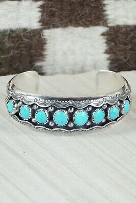 Turquoise & Sterling Silver Bracelet - Wilbert Muskett Sr.