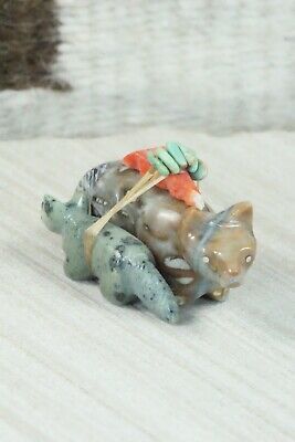 Wolf Zuni Fetish Carving - Daisy Natewa