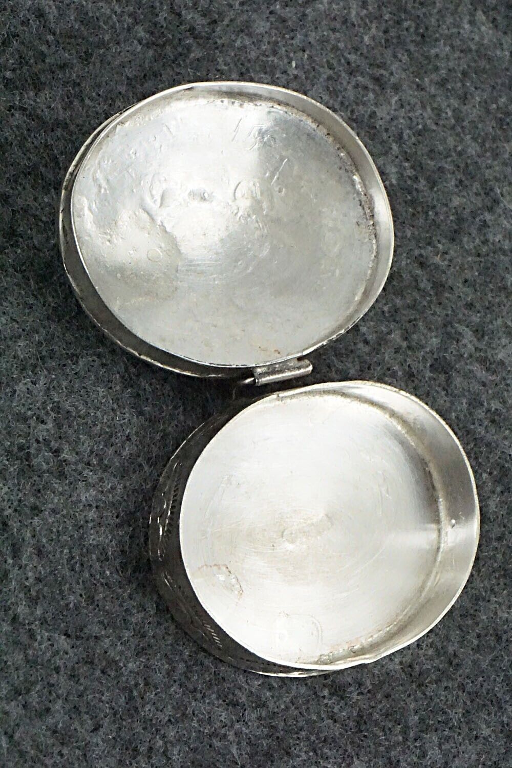 Turquoise & Sterling Silver Pill Box - Elouise Curtis