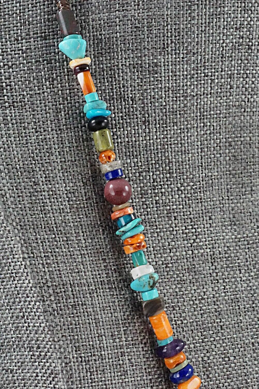 Multi Stone and Sterling Silver Necklace - Helen Tsosie